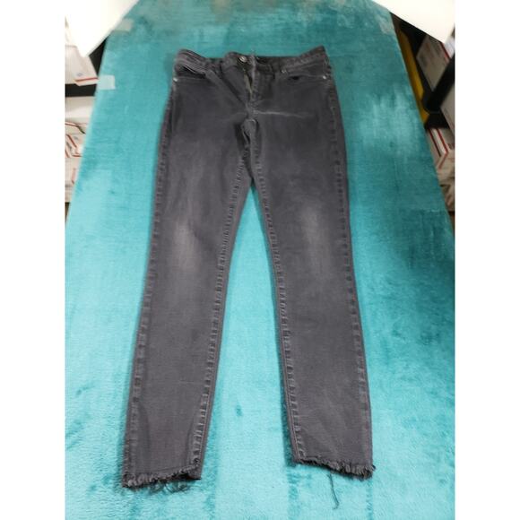 Joes Jeans Size 29 Womens Black Stretch Pants Ladies Mid Rise Fray Hem Skinny - Picture 2 of 13